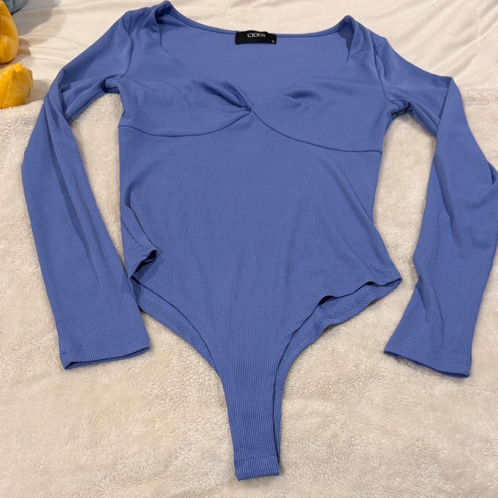 Cider Periwinkle Long Sleeve Bodysuit